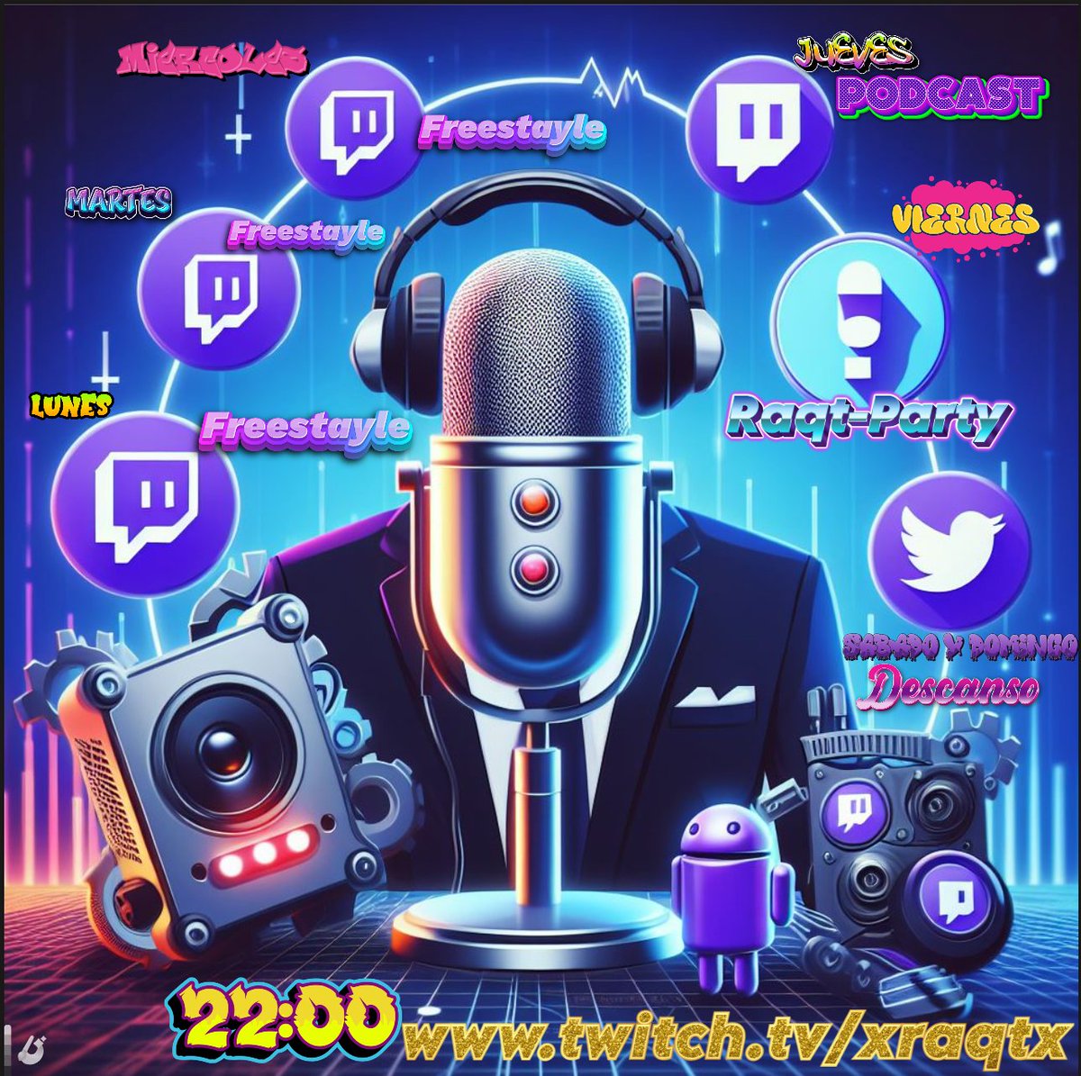 raqtlol's tweet photo. Nuevo horario familia , Tirando de la profesional , Jueves podcast garantizado , Con el tioBensfruks. #twitch #invencibles #raqt https://t.co/Drc2HqOeYe