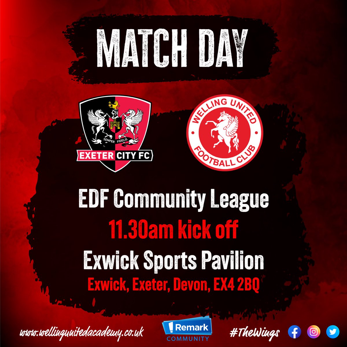 GAME DAY!!

#WingsFamily
#WeAreWings
#AllInThisTogether
#WellingUnited
#WUDFC