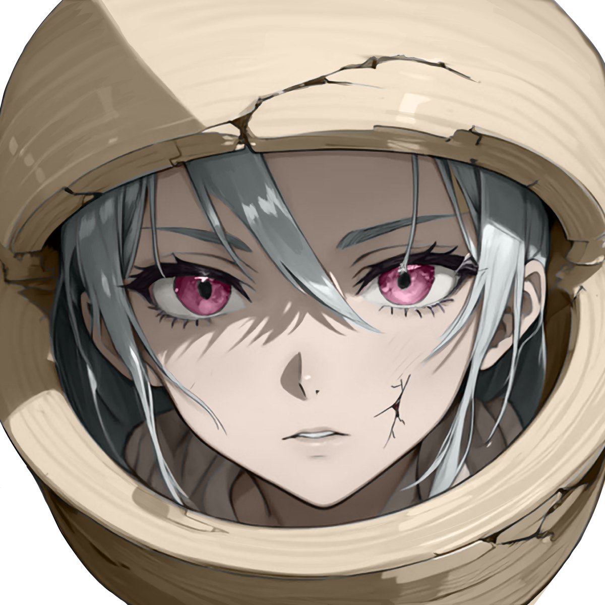 gintsugi_'s tweet photo. Here's a progression path I took: flats -> monochrome render -> combine -> fine-tune -> add silver-joinery (did some tweaks between each step, last step in og post) https://t.co/eM3YKBewV4