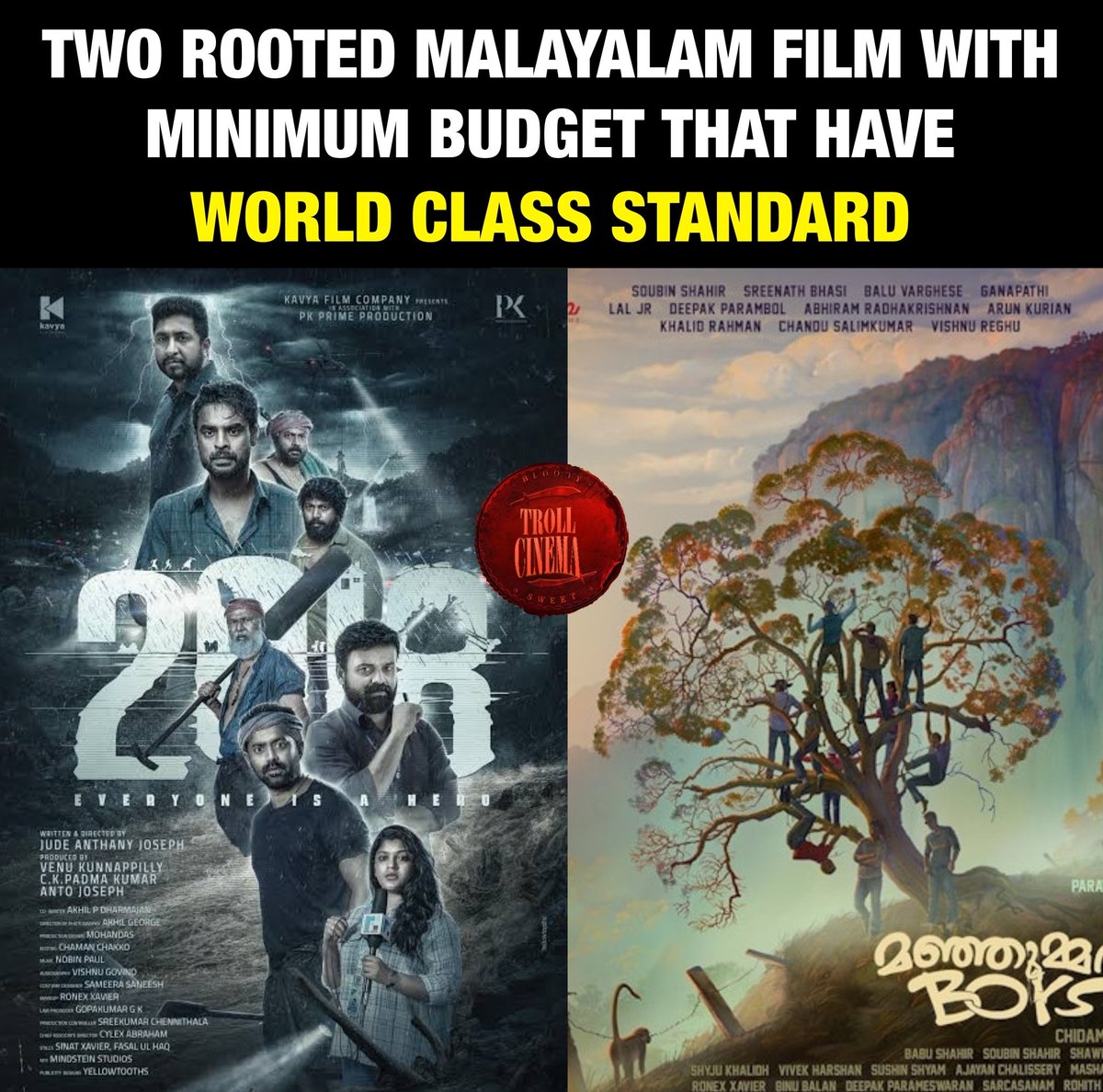 #Mollywood is getting their due recognition ❤️ #2018Movie #ManjumelBoys