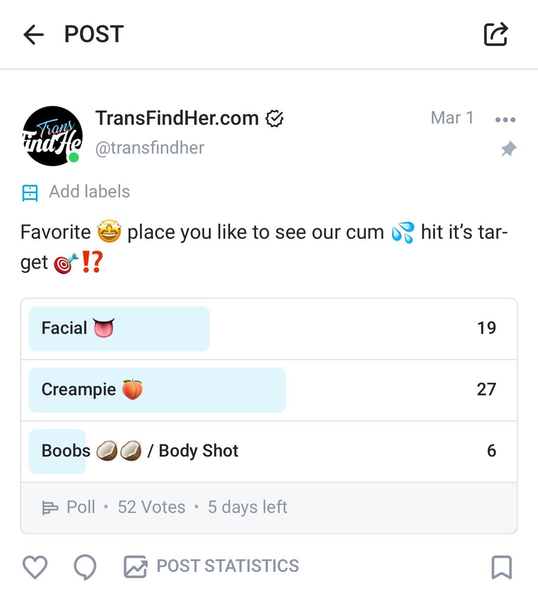 Ok the fans have voted 🗳️ Looking for models for sexy creampie videos 🍑🍆💦 Who wants their ass filled with cum DM 📩