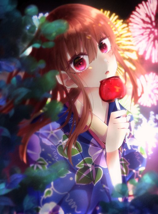 「fireworks yukata」 illustration images(Latest)