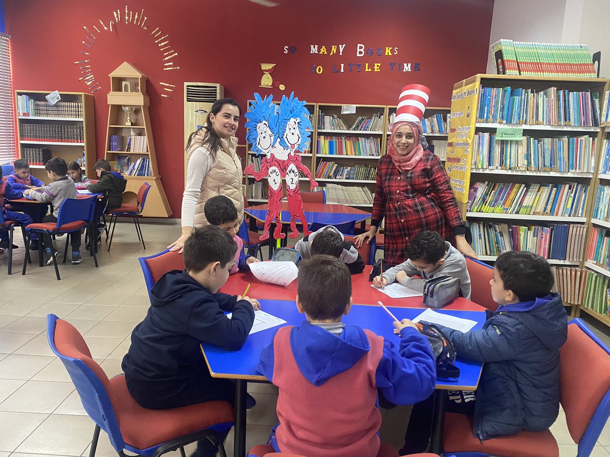 The excitement continued as they actively interacted with their teachers, answering questions and sharing their thoughts.
Here’s to the magic of Dr. Seuss and the joy of learning!
#DrSeuss_Day
#March_2
#learningfun
#libraryadventure
#Gradeone
<a href="/makdawhaschool/">Makassed Dawha School</a> <a href="/HanaJoumaa/">Hana Joumaa</a>