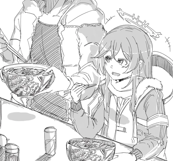 ミノリとカツ丼食べたい#ブルアカ 