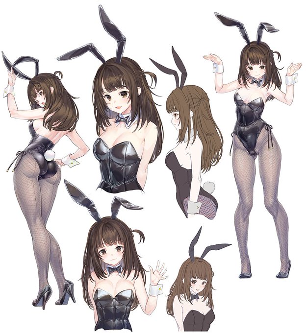 Skeb進捗～設定～
今日は耳の日でうさぎの日らしい 