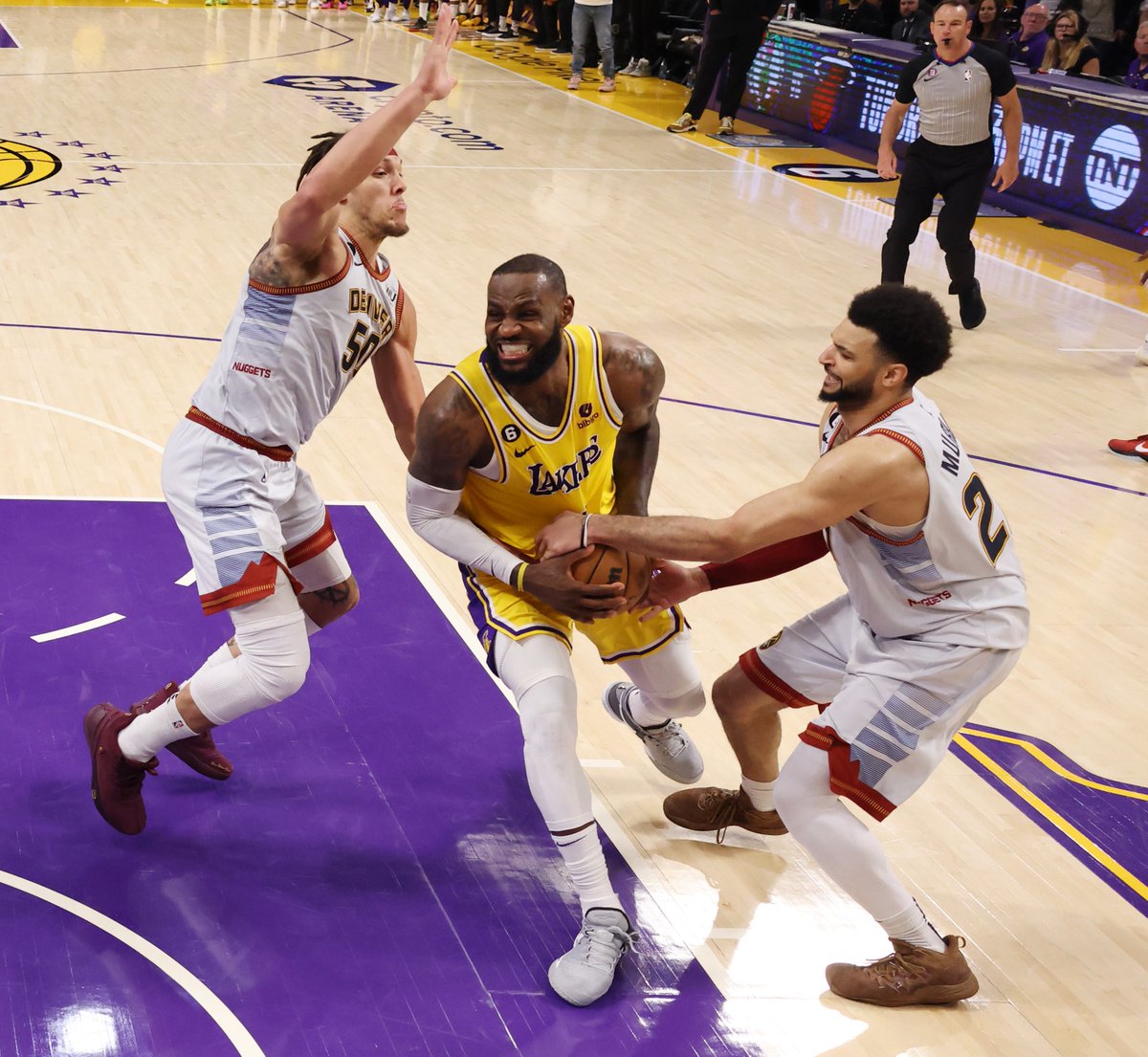 The @nuggets went 4-0 this season against Stephen Curry. They went 3-0 against LeBron James. They're the first team in NBA history to sweep 3+ games against two different multi-time former MVPs in the same regular season.