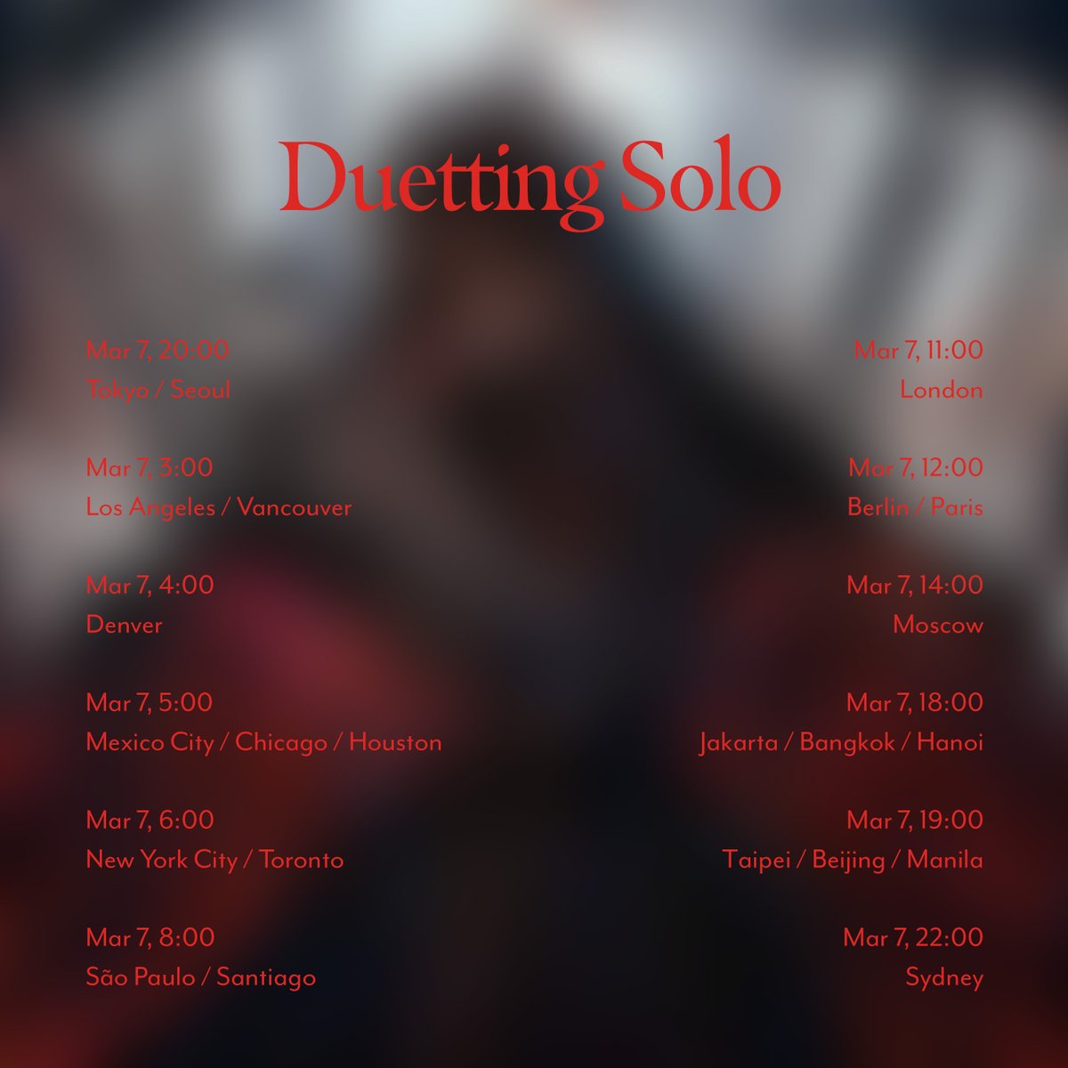 🩸 NEW SONG 🩸

'Duetting Solo'

COMING SOON

🩸🩸🩸🩸🩸🩸🩸

Ending theme for the game

Goblin Slayer
-ANOTHER ADVENTURER-
NIGHTMARE FEAST

on Nintendo Switch™ & Steam🄬

#Mili #GoblinSlayer