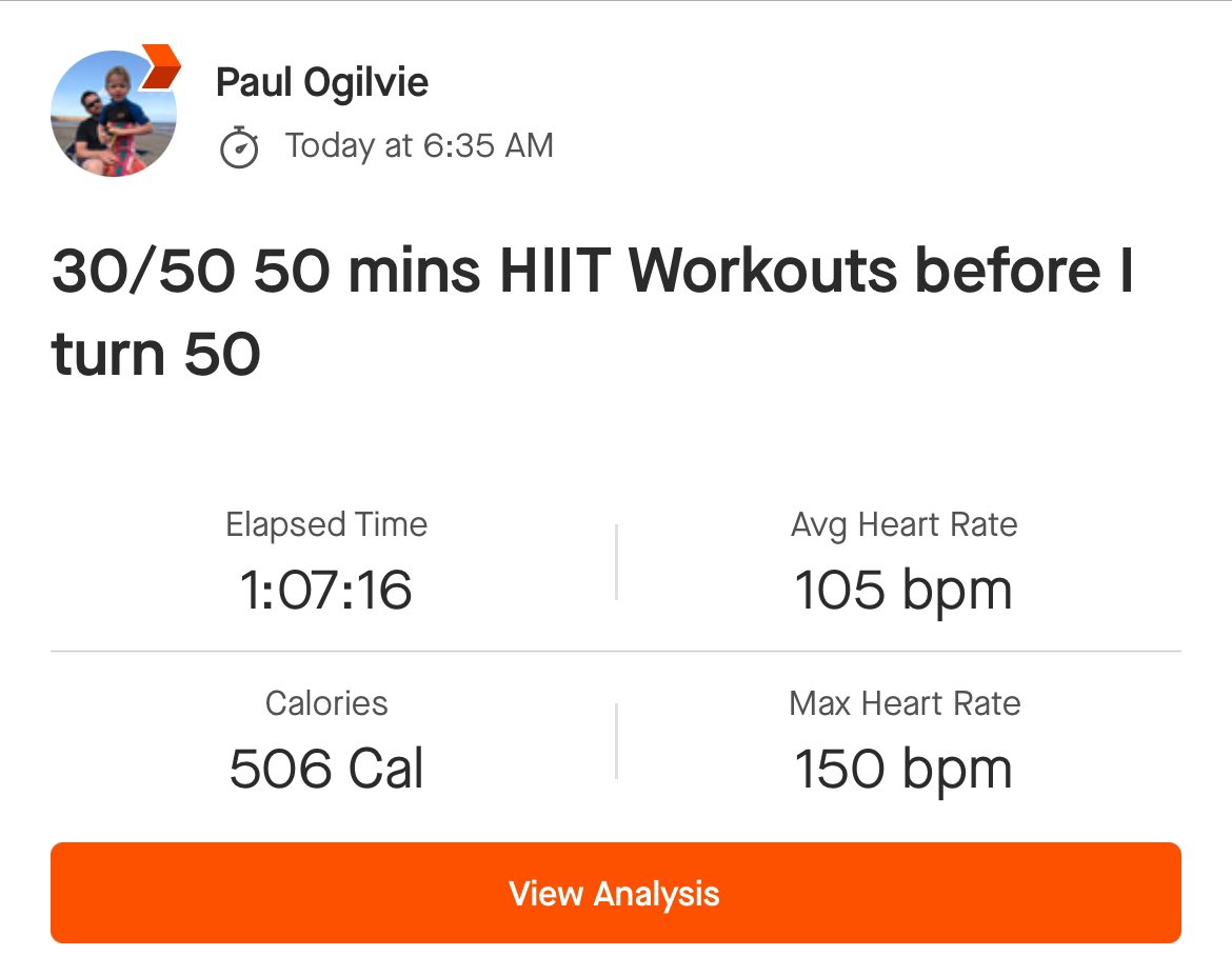 30/50 50 mins HIIT Workouts before I turn 50 @ShaunT #maxintervalcircuit