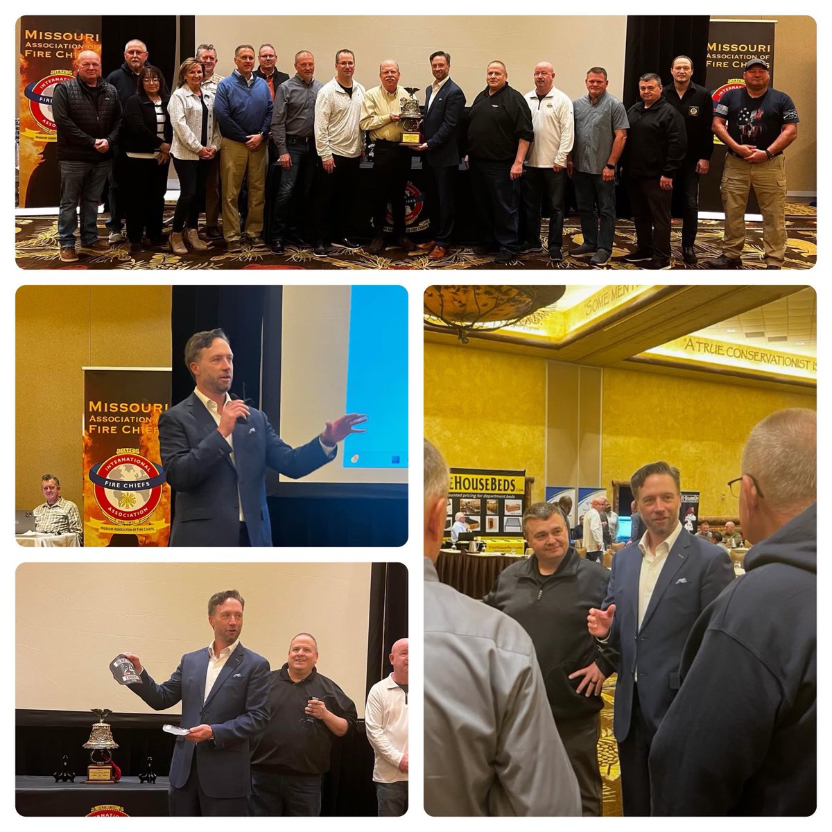 Yesterday I had the pleasure of attending the MIssouri Association of Fire Chiefs conference. Thank you for your service to our communities all across Missouri and thank you for showing up every time we call.