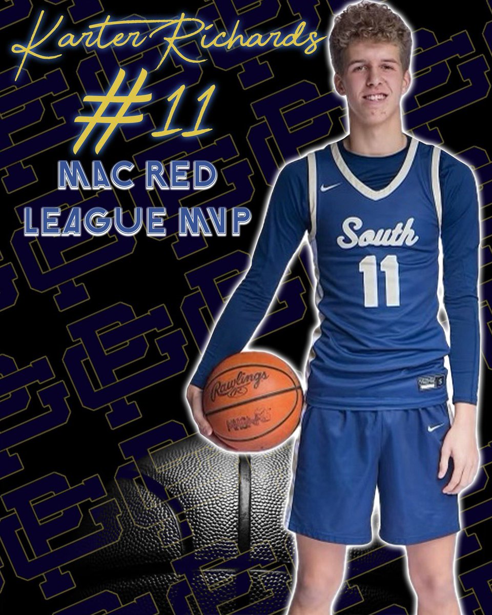 Congratulations to Blue Devil Karter Richards on his MAC Red League MVP Honors! Karter averaged 24 pts, 5 ast, 6 rbs, 3stl in league play…