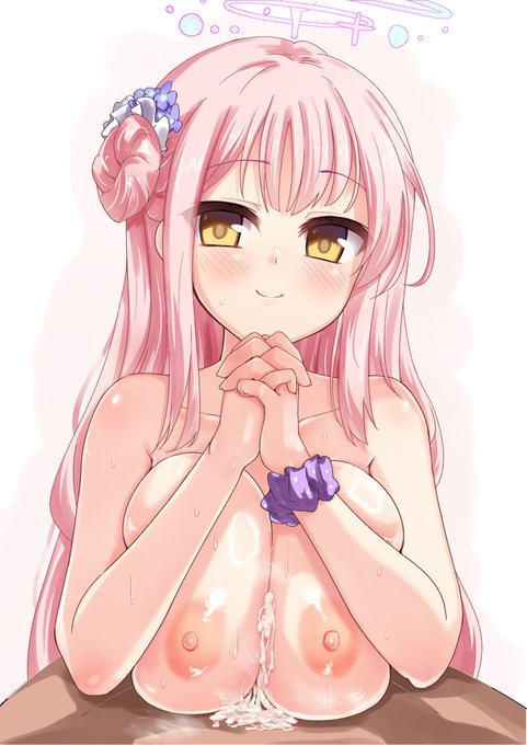 ミカにノーハンドお祈りパイズリで瞬殺されたい絵です 