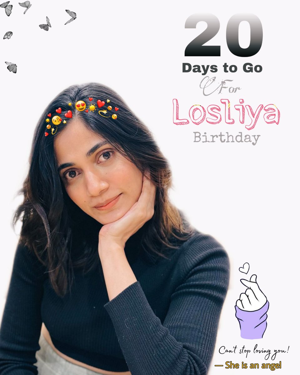 20 Days to Go For Losliya akka Birthday 😍 #Losliya #LosliyaMariyanesan