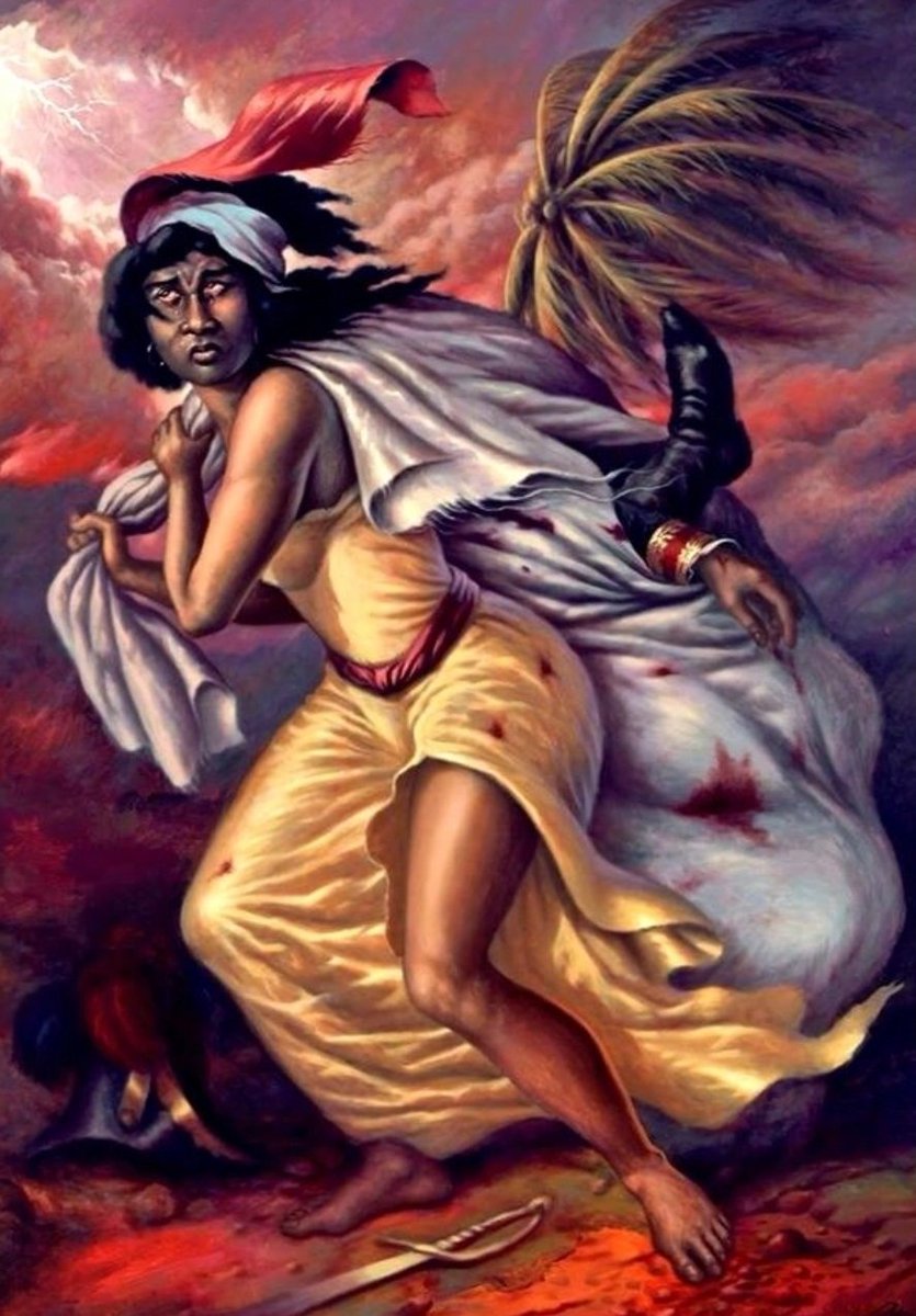 It's Women's History Month, & you already know I love talking about African women who led rebellions/uprisings in the Caribbean. Marie Sainte Dédée Bazile was a giant figure of the Haitain Revolution 🔥🇭🇹 (1/...)