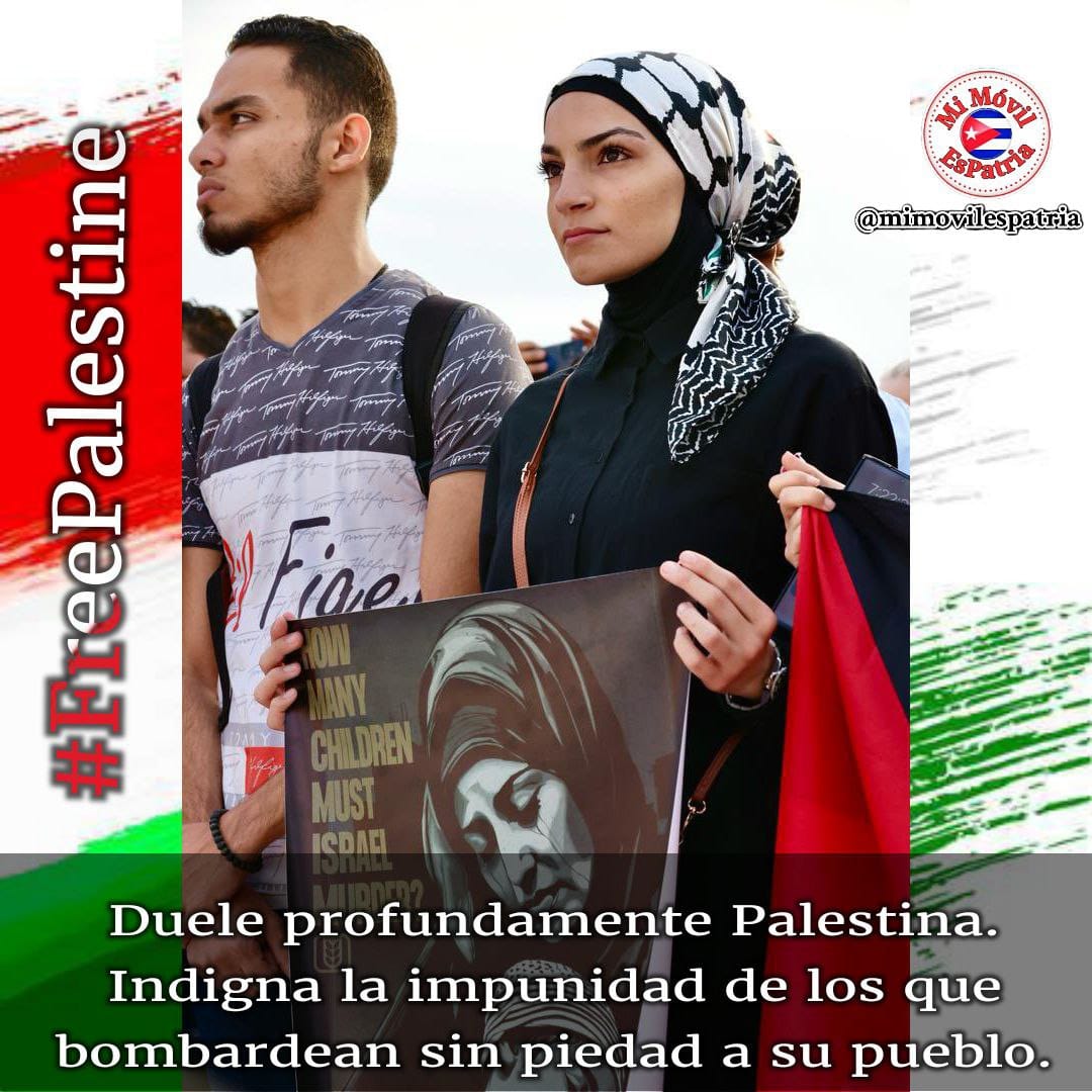 Nos unimos en la lucha por denunciar el genocio Israeli en Gaza,Basta Ya de tanta crueldad contra vidas inocentes.
#FreePalestina 
<a href="/CubaEswatini/">CubaCooperaEswatini</a> <a href="/cabrera_laza/">michael cabrera laza</a> <a href="/japortalmiranda/">José Angel Portal Miranda</a>