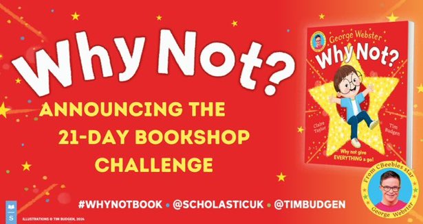 Looking forward to todays 21 day bookshop challenge.