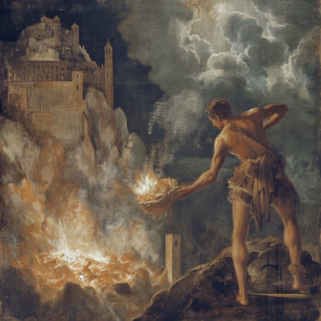 nathanbaugh27's tweet image. I'm scared to post this and I've never seen anyone on Twitter do it.
I wrote a short fiction story – it's a Greek re-telling called "Origins of Fire."
Here it is:
Prometheus snatched at the fire but Zeus held it aloft, toying with him.
“Not so fast, cousin. You’ve always had…