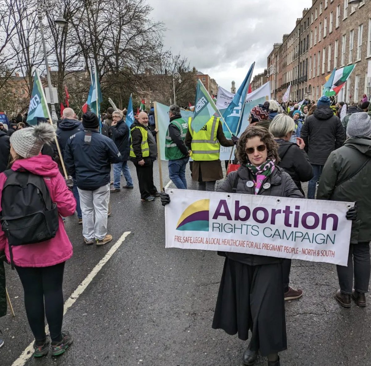 Our Co-convenor took part in the #StandTogether demonstration in Dublin on Saturday. Great to see such huge support for accessible housing and healthcare, and an end to racism and hate. #DiversityNotDivision