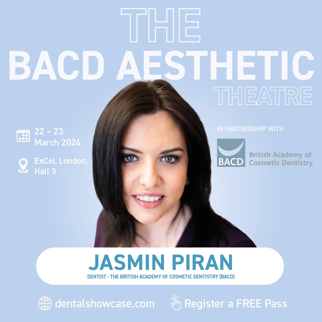 Plan your ortho restorative cases quickly and easily based around facially driven smile design principles and optimum use of patient co-diagnosis for true informed consent and highest ever case acceptance rates

Join Jasmin Piran, 23rd March 15:00
dental-showcase-2024.reg.buzz/social
@theBACD