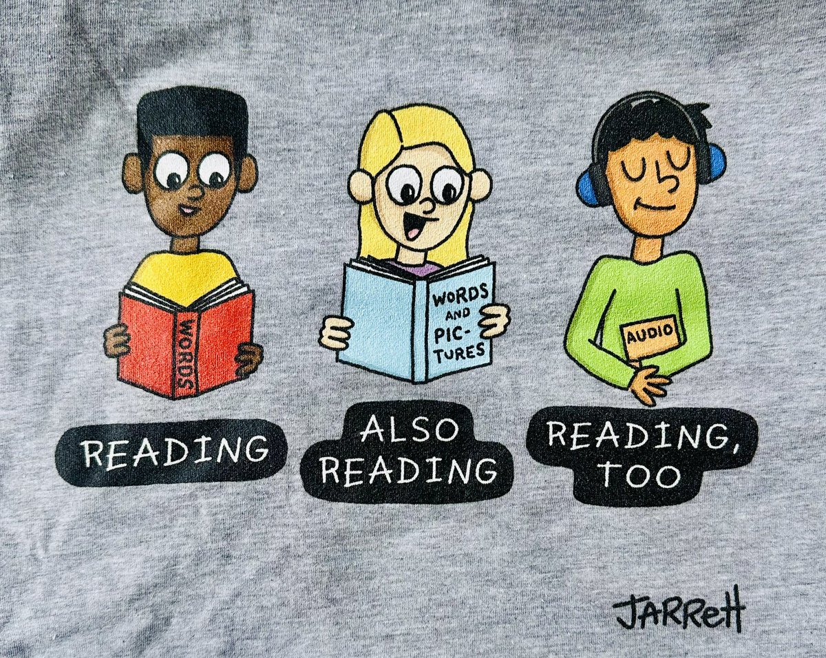 You’ve got just ONE DAY LEFT to get a shirt or sweatshirt with my How Do YOU Read? artwork on it. All proceeds go toward helping get books into kids’ hands. Check out all the options and sizes (including kids’ sizes!) and order here: customink.com/fundraising/al…