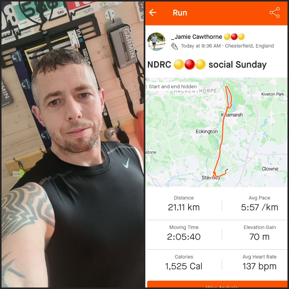 Captainbiglegs's tweet photo. Steady half Marathon today joining some of the NDRC members doing a 29k social run.
It was really cold to start with 🥶 but by the 10k mark the sun had come out and it got rate warm 🥵 even doing a steady pace.
#run #runner #runchat
#longrunning #longrun #marathontraining https://t.co/aqTXdQqpLl