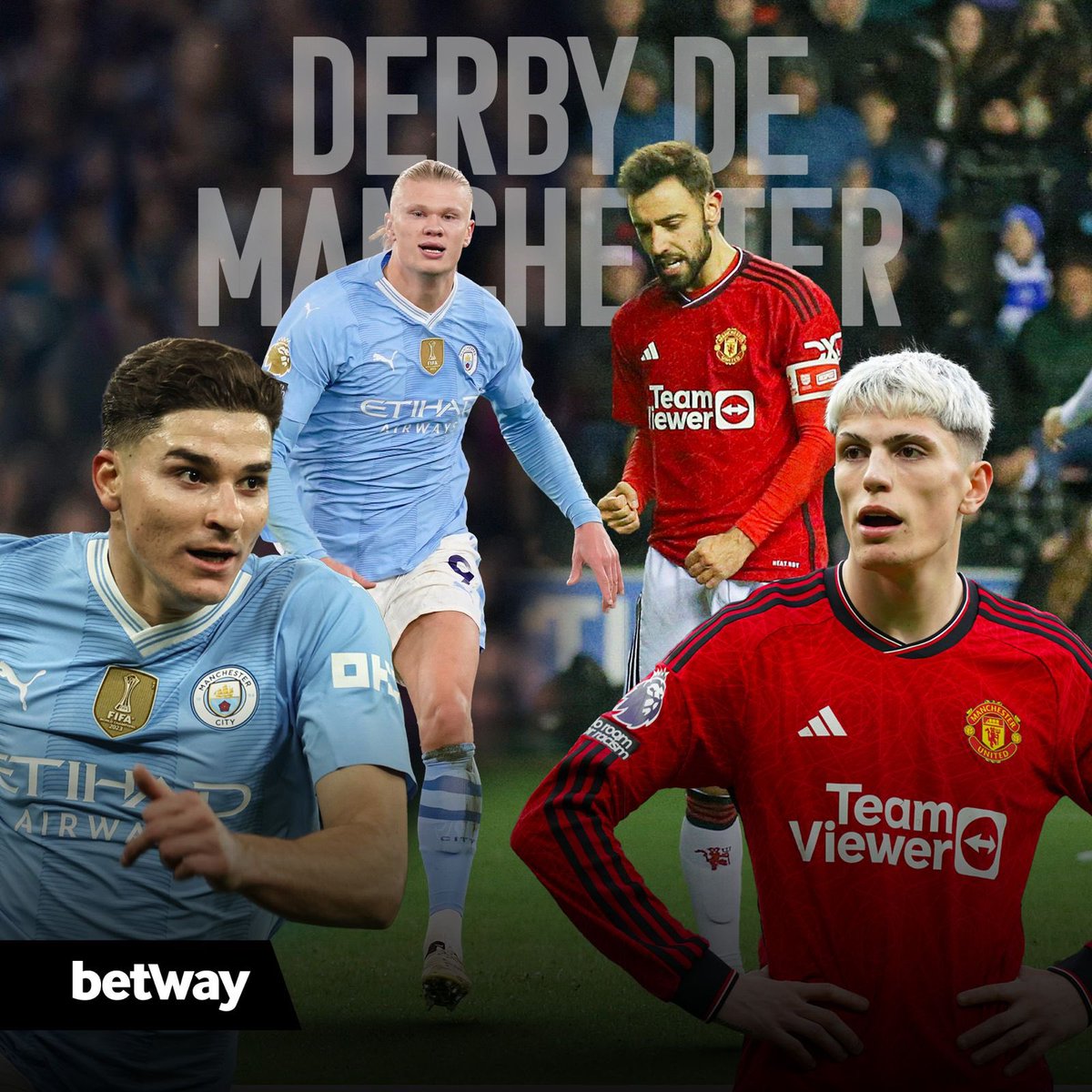 Betway_Chile's tweet photo. ¡Partidazo en Premier League! 🏴󠁧󠁢󠁥󠁮󠁧󠁿🔝⚽️

Se viene clásico, #ManchesterCity se enfrenta al #ManchesterUnited en el Etihad Stadium por la fecha 27 de Premier.

La última vez que se enfrentaron en liga, ganó el equipo dirigido por Pep Guardiola 3-0. 🤯 https://t.co/uiQH29m44g
