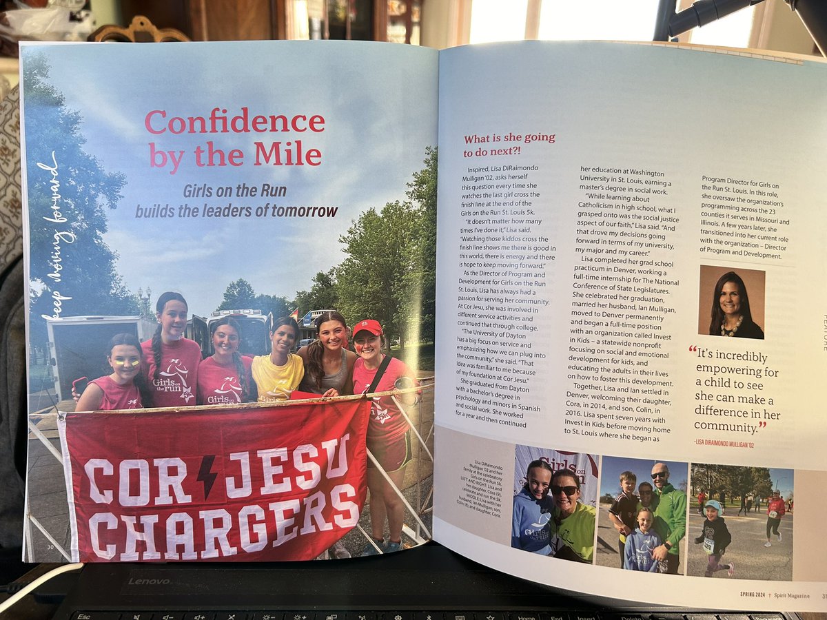 Look closely and you’ll see the <a href="/vianneygriffins/">Vianney Griffins</a> Principal Ian Mulligan! Such a great story that has impacted my 3 daughters &amp; countless others! Thank you Lisa Milligan &amp; <a href="/gotrstl/">GirlsOnTheRun STL</a> for your dedication to young women! You make <a href="/CorJesuAcademy/">Cor Jesu Academy</a> so proud!