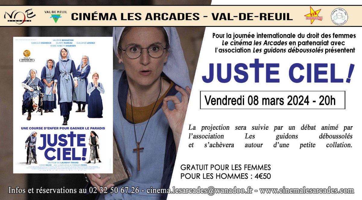 Marc-Antoine JAMET (@ma_jamet) on Twitter photo Prochaine soirée spéciale au Cinéma Les Arcades de <a href="/valdereuil_info/">Val-de-Reuil</a> de Reuil, vendredi 08 mars 2024 à 20h00. Autour du film "JUSTE CIEL" en l'honneur de la journée internationale des droits des femmes cette soirée sera « offerte aux dames ». Prochaine soirée spéciale au Cinéma Les Arcades de <a href="/valdereuil_info/">Val-de-Reuil</a> de Reuil, vendredi 08 mars 2024 à 20h00. Autour du film "JUSTE CIEL" en l'honneur de la journée internationale des droits des femmes cette soirée sera « offerte aux dames ».