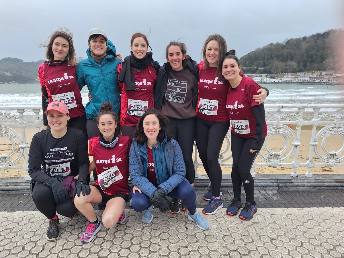 🏃‍♀️Plaiaundiko neskak beti bezala Lilatoian parte hartu dute. Aupa ekipo! 👏 #Plaiaundi #Lilatoia #M8 #irun