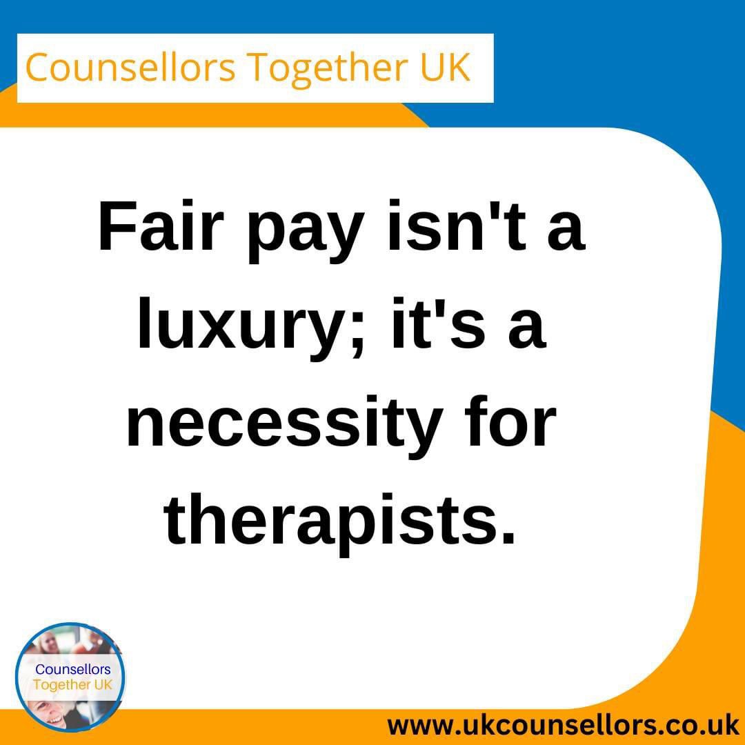 Dear counselling organisations, this is your daily reminder to pay your therapists! 

Dear Membership Bodies, this is your daily reminder to challenge organisations who don’t!

#TherapistsConnect #counsellorstogetheruk #therapy #mentalhealth #psychotherapy #counselling #fairpay