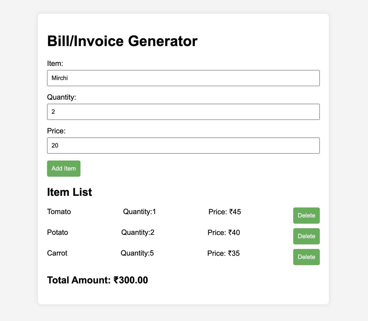 DhruvKathrotiya's tweet image. #Day29 of #50DaysofLearningReact 🌐:

Delighted to share my bill generator app! React hooks and conditional rendering made it a smooth ride. #ReactJS #CodeNewbie...🧑🏻‍💻