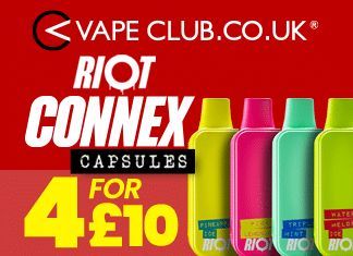 Here is a great Vape Deal!! Buy 4x Riot Connex Pod Capsules for only £10 at @vapeclub! 

👉  bit.ly/48yiXAg

Also keep an eye out for our upcoming review! 👀 

#Riot #RiotConnex #Vape #Vaping #Vapeclub #VapeFam #VapeLife #Ecigclick