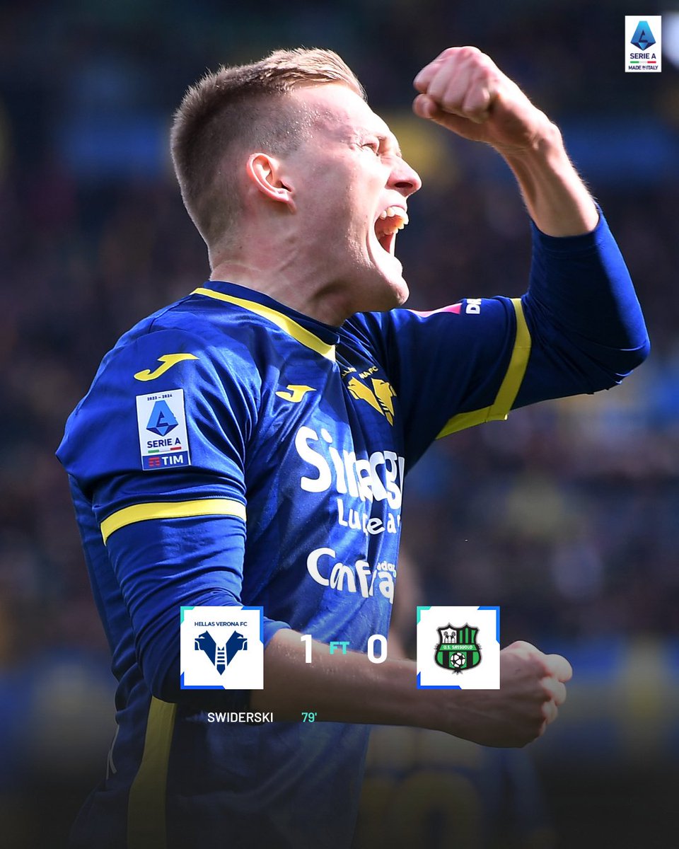 𝗙𝗧

@HellasVeronaFC secure a massive win in their battle against relegation 💪

#VeronaSassuolo