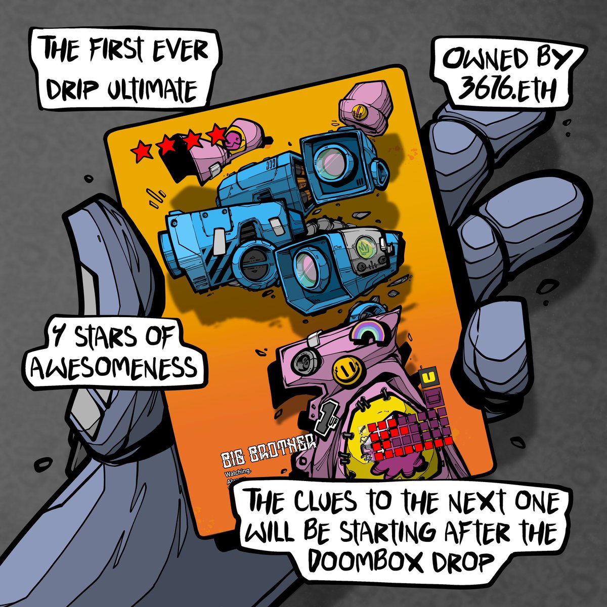 Createdby_imrie's tweet image. The first ever @drip_haus ultimate!
Clues solved by @offtrail_eth pretty quickly too, might need to make them a wee bit harder next time :)

Who will solve the next one?