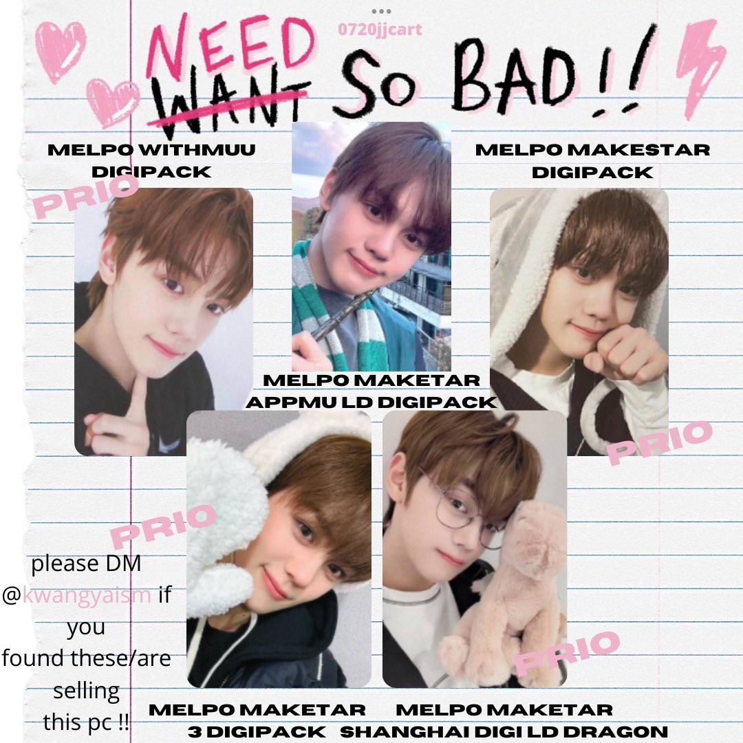<wtb wtt lfb lft ph>

winter, jeno, gyuvin assorted pcs
— kindly reach out to me if you found/are selling these pcs
— not in a rush! 
— stbo/pasalo w proof is ok :)

t. aespa nct dream zerobaseone zb1 drama pob lynk pop concert interasia kms v1 kt4u ktown4u istj agit ld soundwave