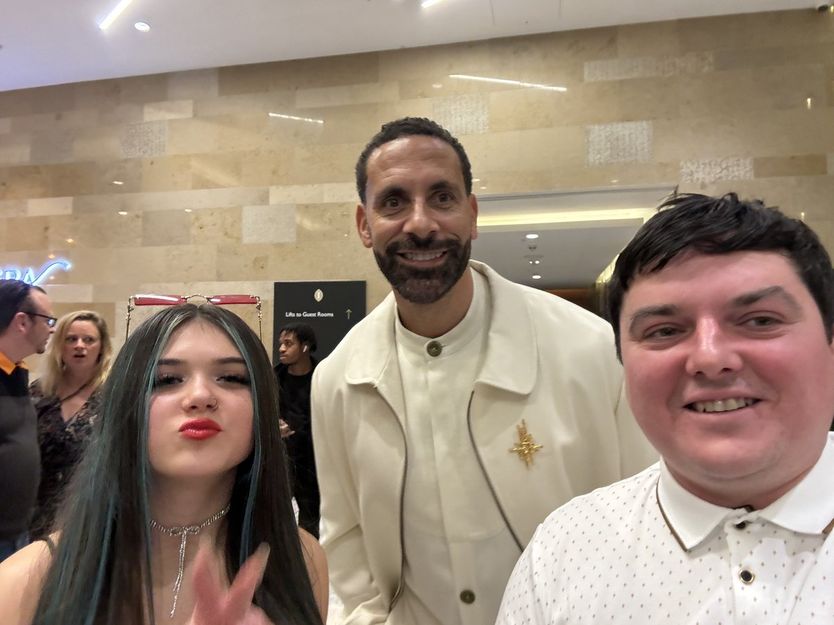 ITHCharlieD's tweet image. Great night at @BRITs last night, even bumped into the legend that’s  @rioferdy5