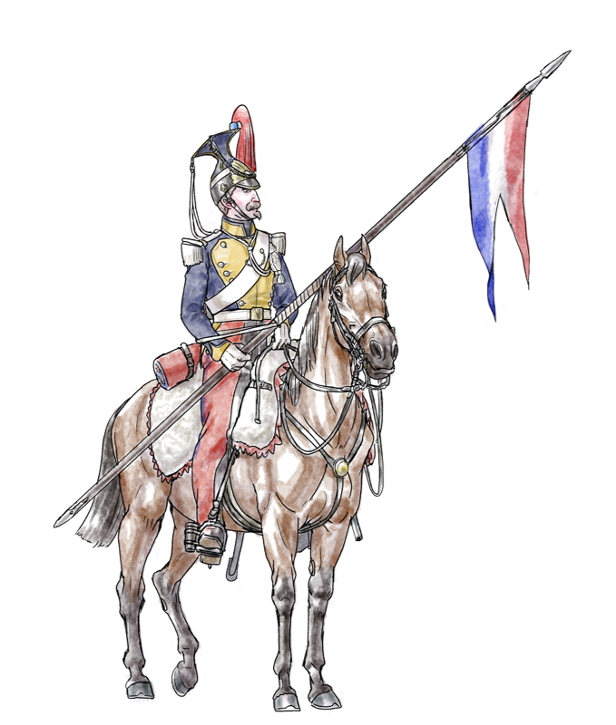 習作　槍騎兵第2連隊　1840年
2e régiment de Lanciers 1840