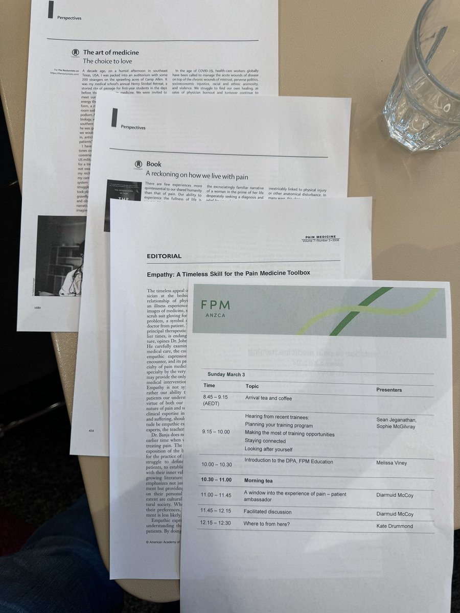 The lived experience is articulated so well in some of the literature. Especially @ash_mcmullenMD work which was referenced today. Every patients history is a blockbuster. @ANZCA_FPM @EnglishLeone @ANZCA @Painaustralia