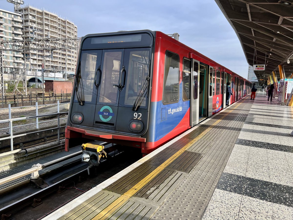 92 at #Stratford #Docklandslightrailway 3/3/24