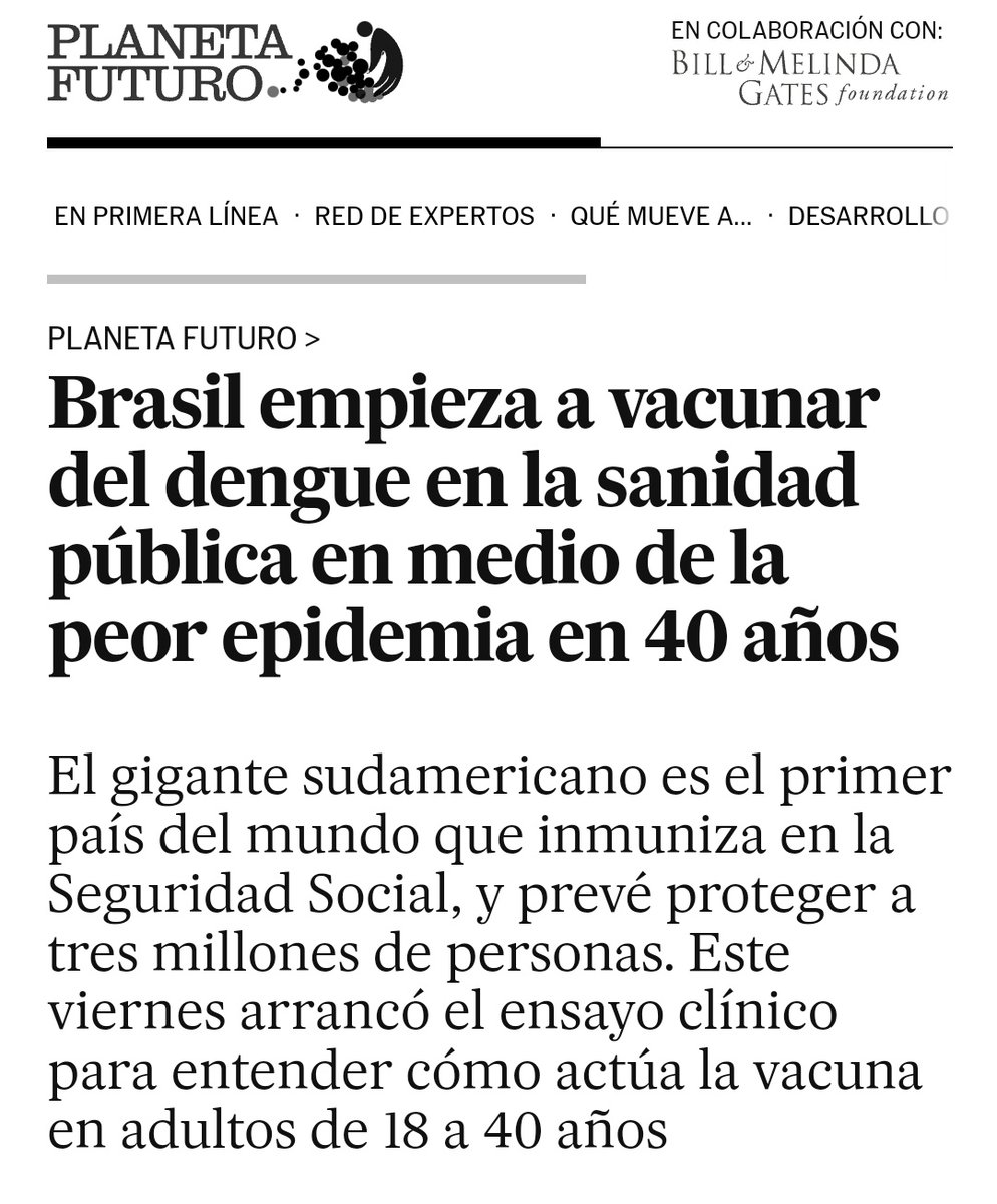 manhattan_2's tweet photo. ¿Qué posibilidades hay de que en Brasil (marzo 2023), suelte decenas de millones de mosquitos "contra" el dengue y un año más tarde ocurra un epidemia de dengue y (LOL) milagrosamente se vendan más vacunas para el dengue?
Pues sí, el 100%, y serás feliz. https://t.co/kodI2wSMUA