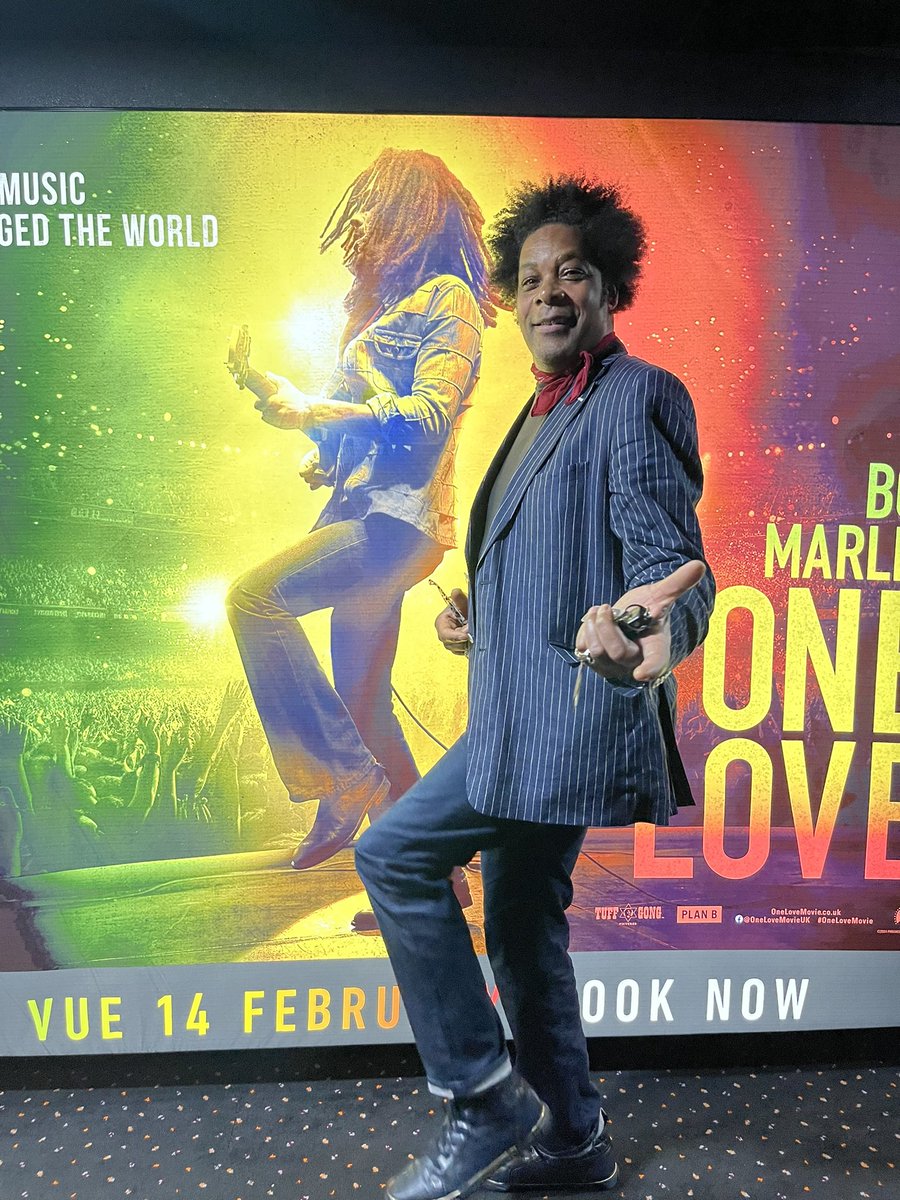 What a movie !! Have you seen it yet ? Well worth a watch, thoroughly enjoyed it. Could have been more detailed though……. No Peter Tosh no Bunny Wailer and they both played a big part in Bob’s music career. #BobMarley #OneLove #cinema