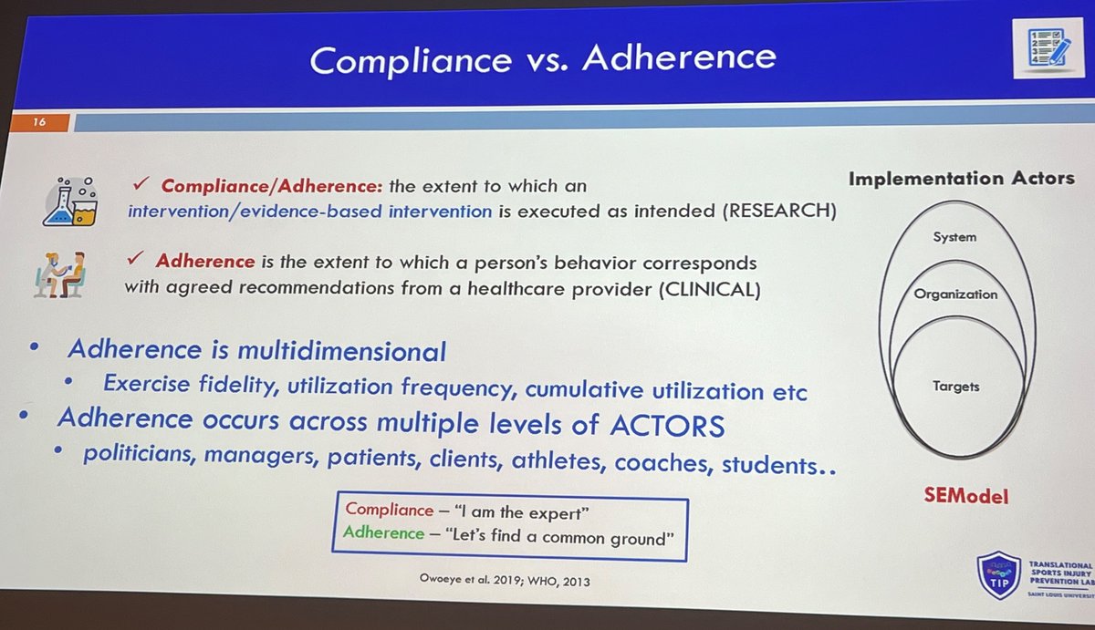 Reflecting on various works from the <a href="/IOCprevConf/">IOC WORLD CONFERENCE</a> workshops - one of the most interesting (and important) was the insight by Oluwatoyosi Owoeye on implementation and dissemination of science into practice. 

There’s a lot of talk about ‘translating’ our work - lots of work to do!