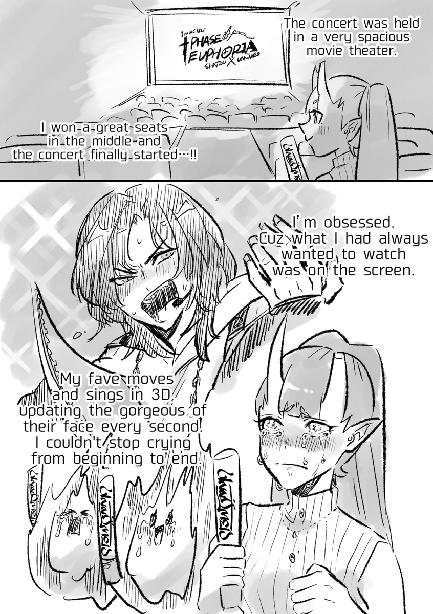 U-san's 3D concert &amp; VR meet-and-greet report manga【ENG ver.】

ENG translation : @/chika_urei
Thank you for helping !!
#dear_u_san 
(1/5) 