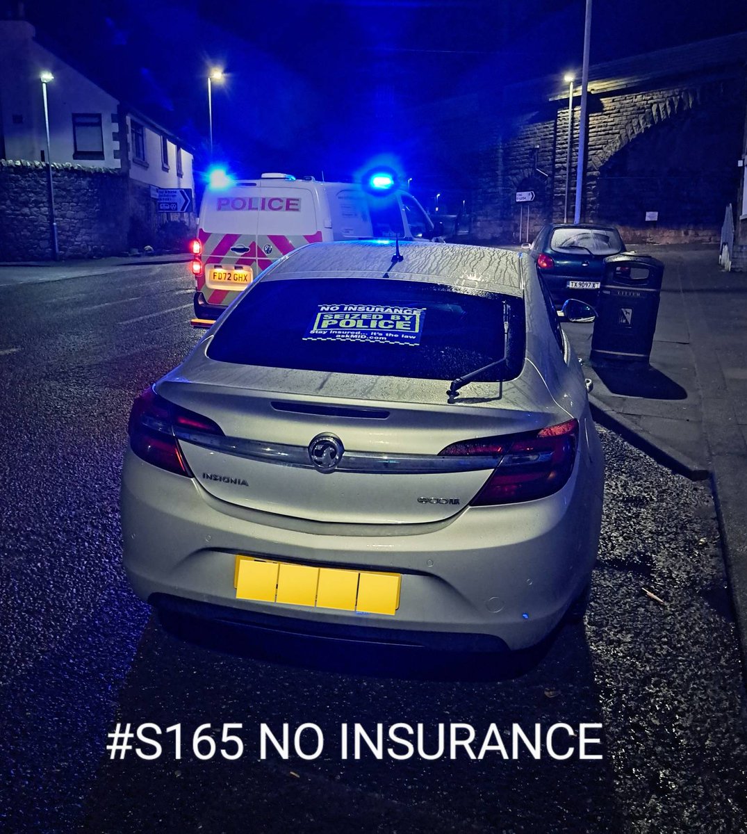 Officers stopped this vehicle in the early hours of this morning in #Berwick. Checks carried out showed the vehicle was NOT insured. Driver was reported, and vehicle seized. ❌️🚔 #Saferroads #Proactivepatrols #PC3582 #PC8960 @DriveInsured