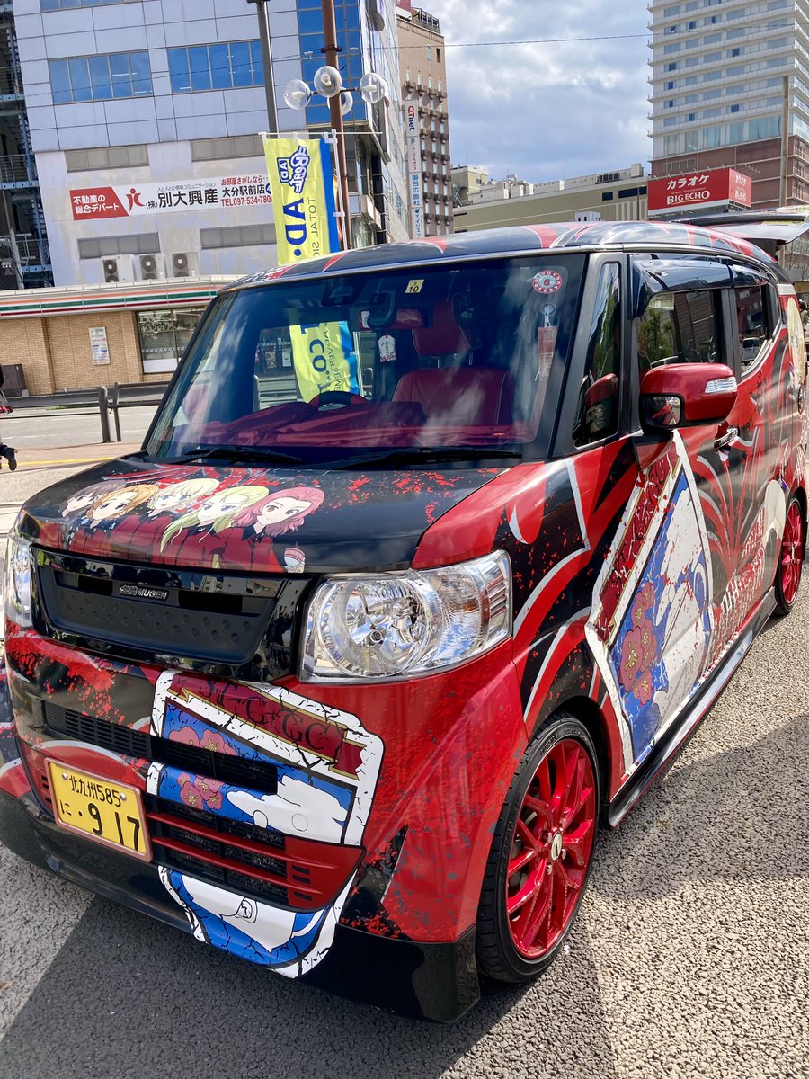 ラッピング出来ました！ おおいたポップカルチャーフェス2024 では痛車の展示もありました