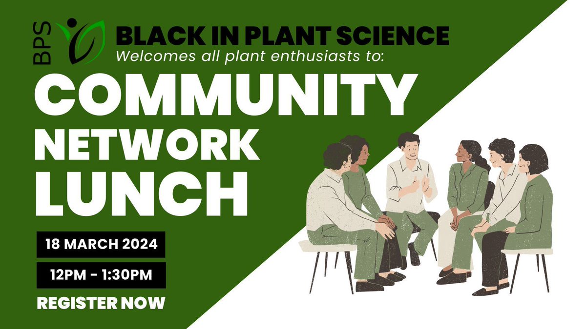 It's almost 2 weeks until our community network event and we're so excited to meet with you all! It's not too late to register for your spot, to come and learn more about Black in Plant Science and share your wisdom with us.