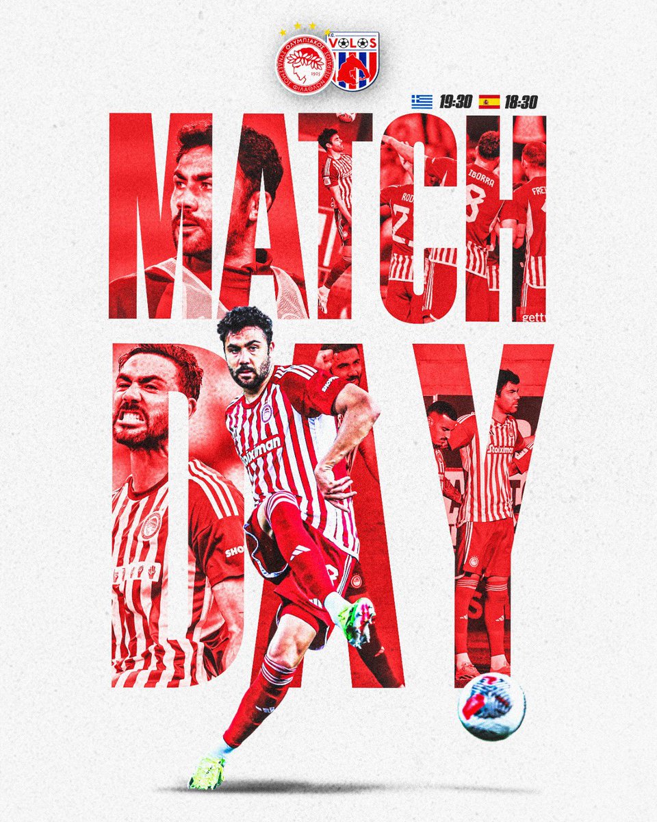 🔴⚪️ Match Day 🦁 @olympiacosfc @Super_League_GR #WeKeepOnDreaming