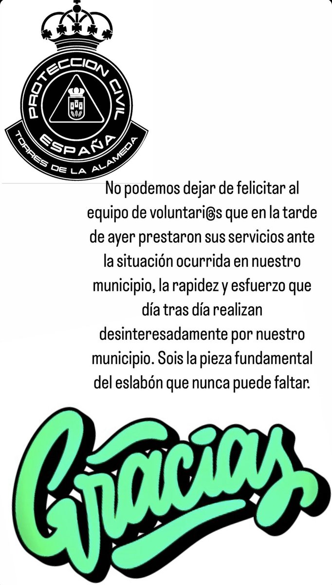 protetorres's tweet photo. Gracias equipo #lasprotescuentan @Ayto_Torres https://t.co/XhHOavo3tP