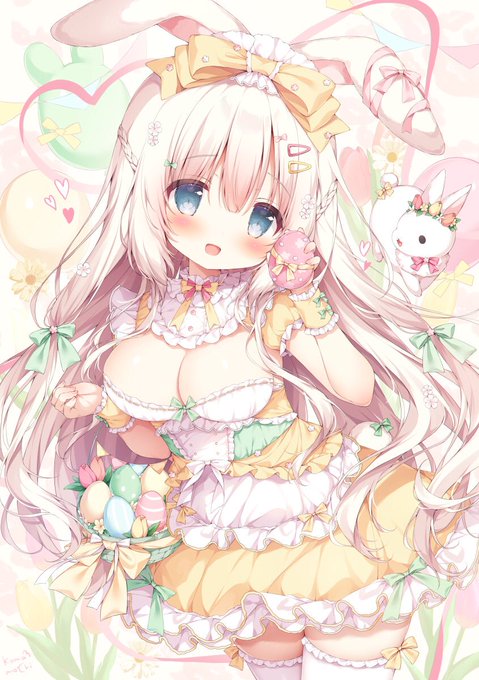 🐰🥚
#うさぎの日
#うさみみの日 