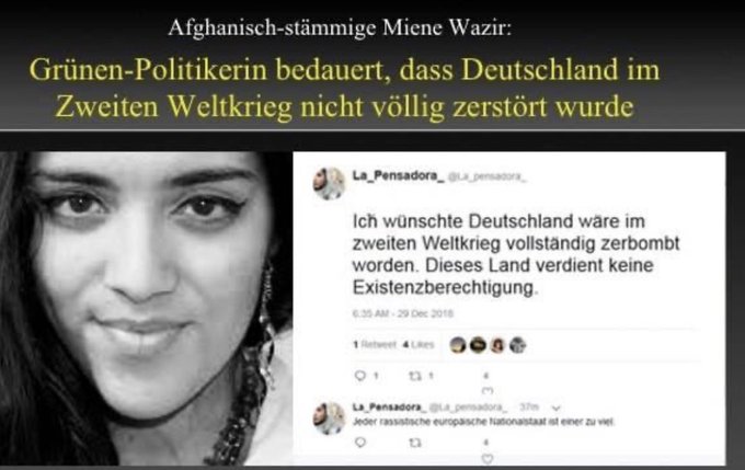 Kommentar:
Wär das nicht was für Faeser und
ihren "guten", treuen Befehlsempfänger Haldenwang?
NEIN !!
Obgleich KEIN Einzelfall-HASS der 🌻 grünen SEKTE
ist sowas bei SOZEN sakrosankt:  Wir JAGEN nur
NAZIS + Rechte...!!  KEINE Links-Faschisten,
oder Islamisten. Das sind GUTE...!!