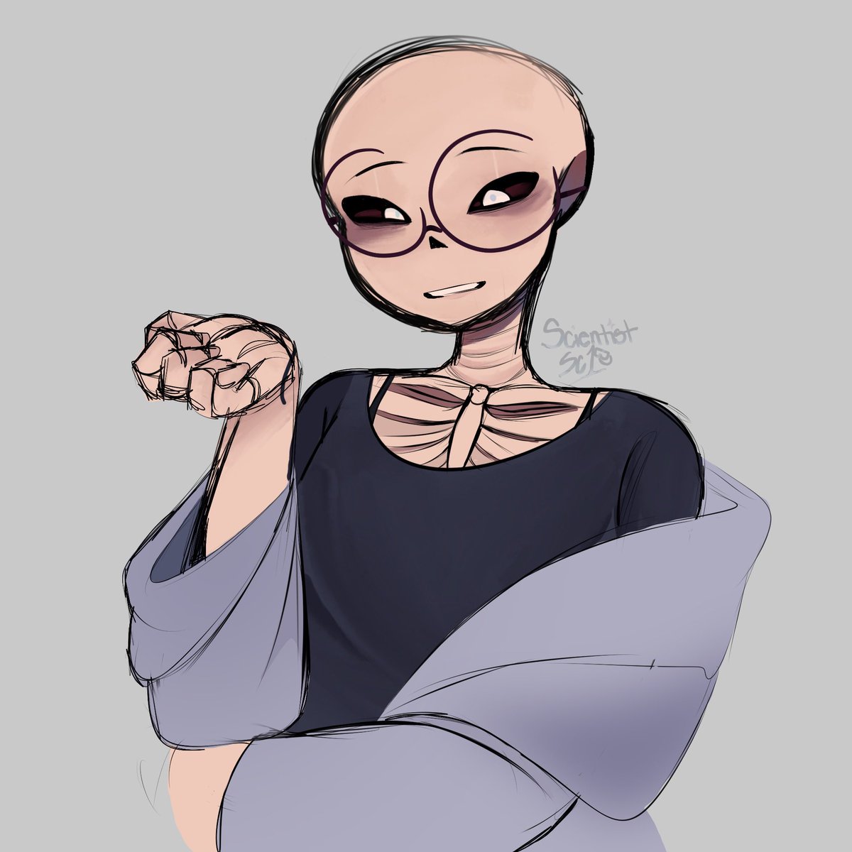 Scientistsc1's tweet image. Why does he look like a wine mom. 
|| #scisans #sciencesans #utmv #utau #undertaleaus #sansaus